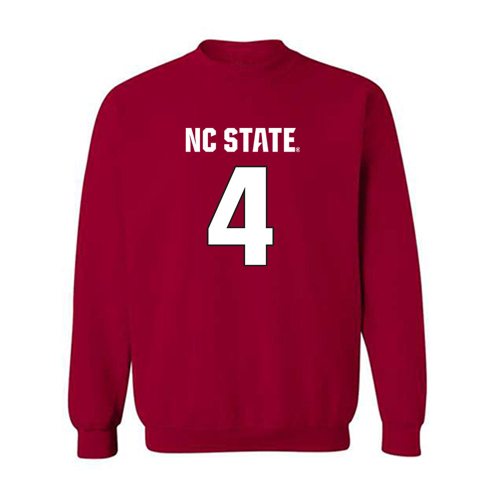 NC State - NCAA Football : Duke Scott - Sports Shersey Crewneck Sweatshirt-0