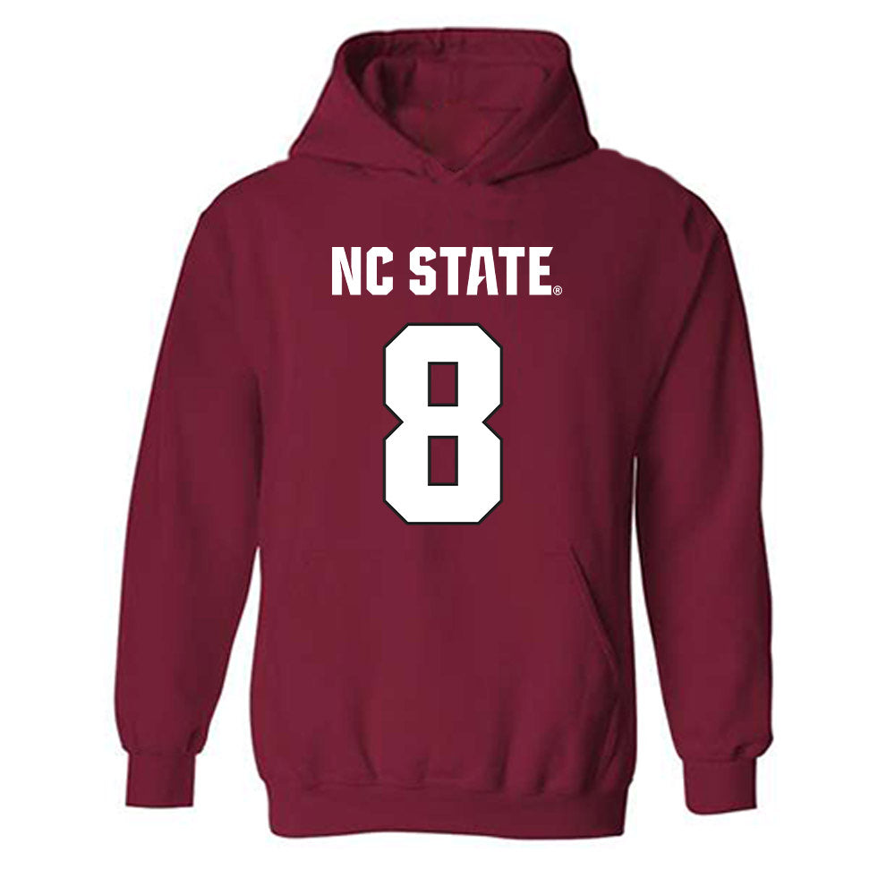 NC State - NCAA Football : Cian Slone - Sports Shersey Hooded Sweatshirt-0