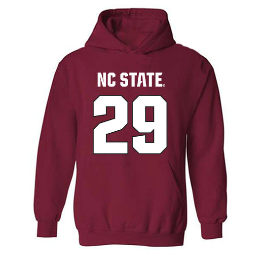 NC State - NCAA Football : Brody Barnhardt - Sports Shersey Hooded Sweatshirt-0