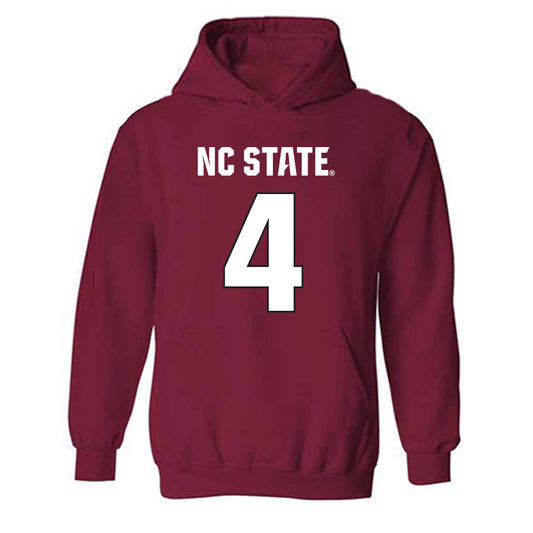 NC State - NCAA Football : Duke Scott - Sports Shersey Hooded Sweatshirt-0