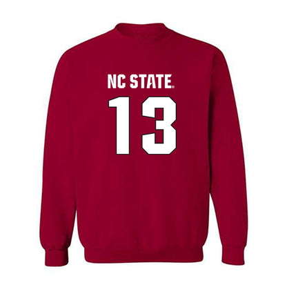 NC State - NCAA Football : Travali Price - Sports Shersey Crewneck Sweatshirt-0