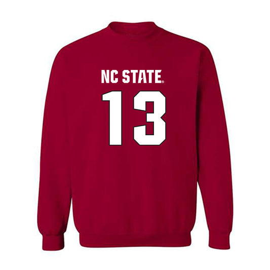 NC State - NCAA Football : Travali Price - Sports Shersey Crewneck Sweatshirt-0