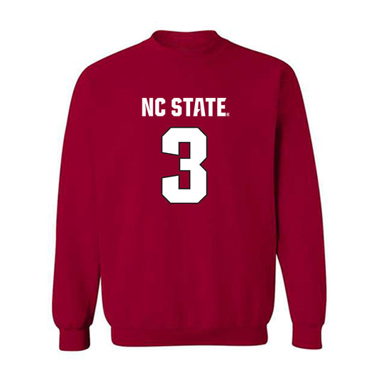 NC State - NCAA Football : Aydan White - Sports Shersey Crewneck Sweatshirt-0