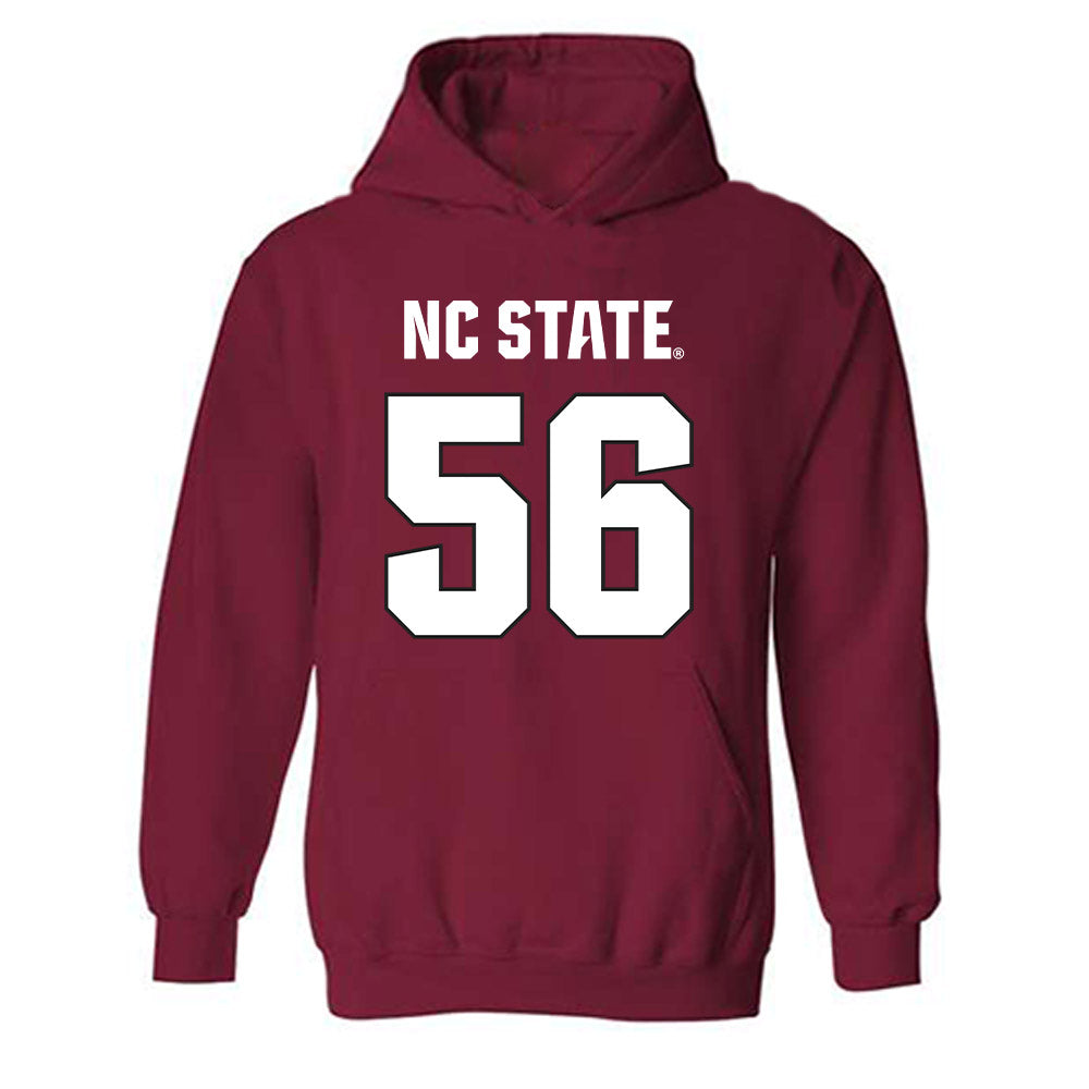NC State - NCAA Football : Omarian Abraham - Sports Shersey Hooded Sweatshirt-0