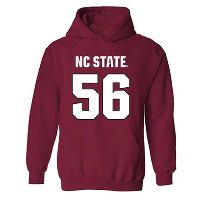 NC State - NCAA Football : Omarian Abraham - Sports Shersey Hooded Sweatshirt-0