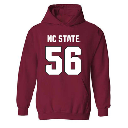 NC State - NCAA Football : Levi Temple - Sports Shersey Hooded Sweatshirt-0