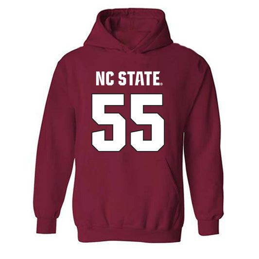 NC State - NCAA Football : Rylan Vann - Sports Shersey Hooded Sweatshirt-0