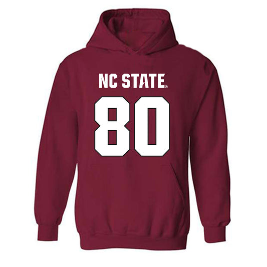NC State - NCAA Football : Ethan Dowdy - Sports Shersey Hooded Sweatshirt-0