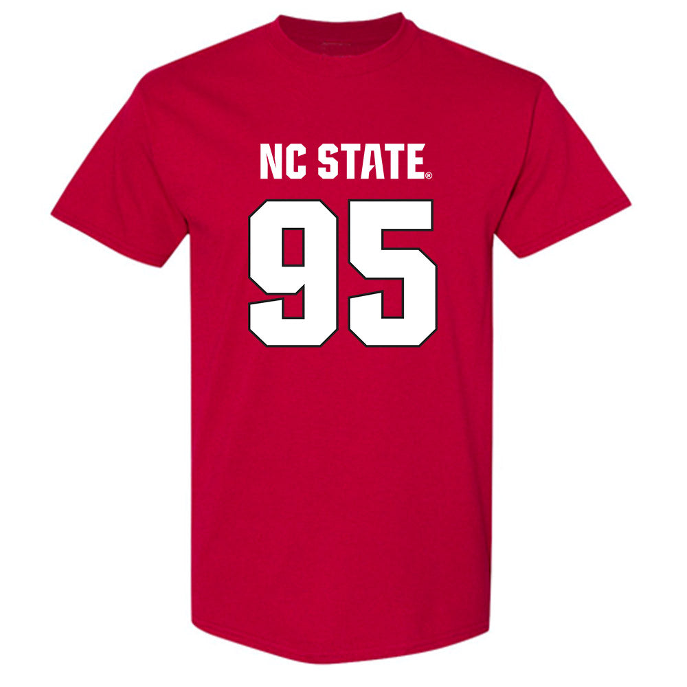 NC State - NCAA Football : Jacob Mann - Sports Shersey T-Shirt-0