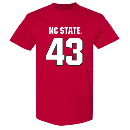 NC State - NCAA Football : Nathan Huffman - Sports Shersey T-Shirt-0