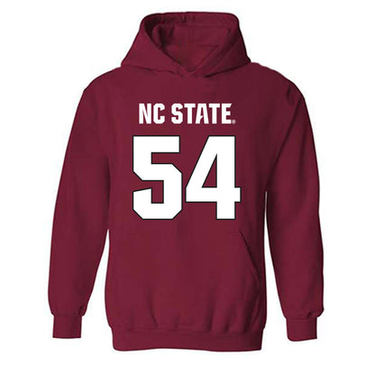 NC State - NCAA Football : Teague Andersen - Sports Shersey Hooded Sweatshirt-0