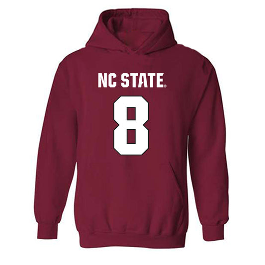 NC State - NCAA Football : Keenan Jackson - Sports Shersey Hooded Sweatshirt-0