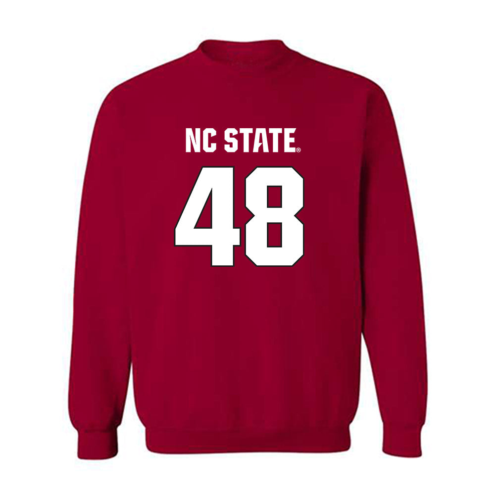 NC State - NCAA Football : Hunter Jackson - Sports Shersey Crewneck Sweatshirt-0