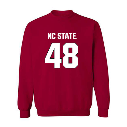 NC State - NCAA Football : Hunter Jackson - Sports Shersey Crewneck Sweatshirt-0