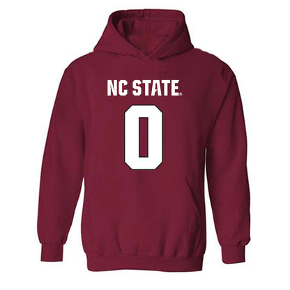 NC State - NCAA Football : Sean Brown - Sports Shersey Hooded Sweatshirt-0