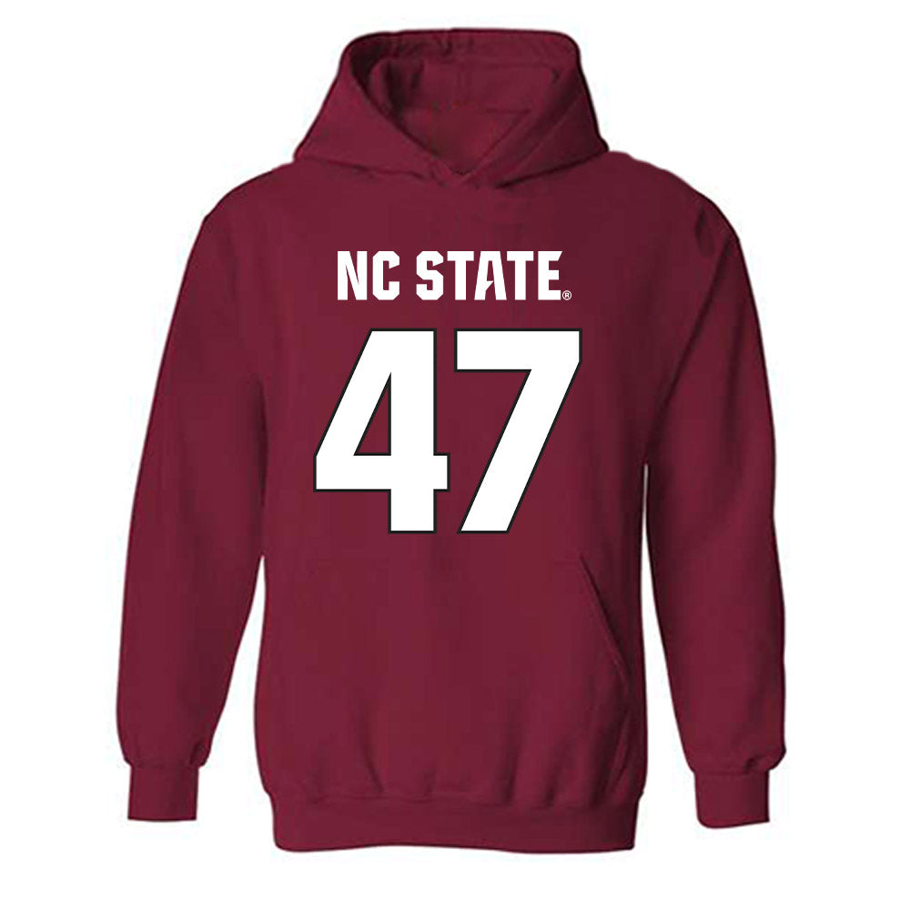 NC State - NCAA Football : Adrian Farrow - Sports Shersey Hooded Sweatshirt-0