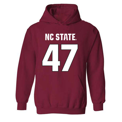 NC State - NCAA Football : Adrian Farrow - Sports Shersey Hooded Sweatshirt-0
