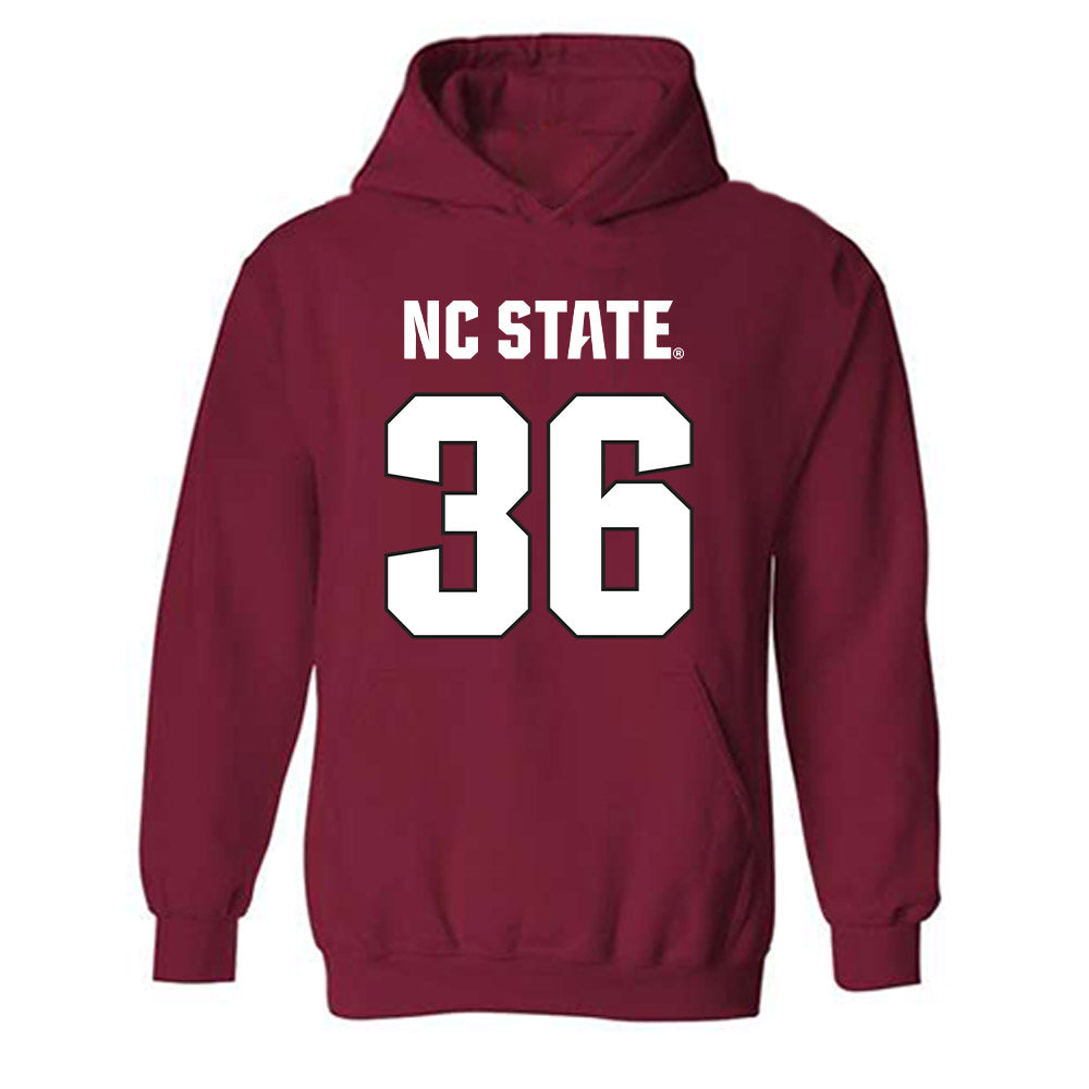 NC State - NCAA Football : Cameron Cornthwaite - Sports Shersey Hooded Sweatshirt-0