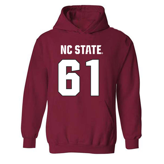 NC State - NCAA Football : Tyler West - Sports Shersey Hooded Sweatshirt-0