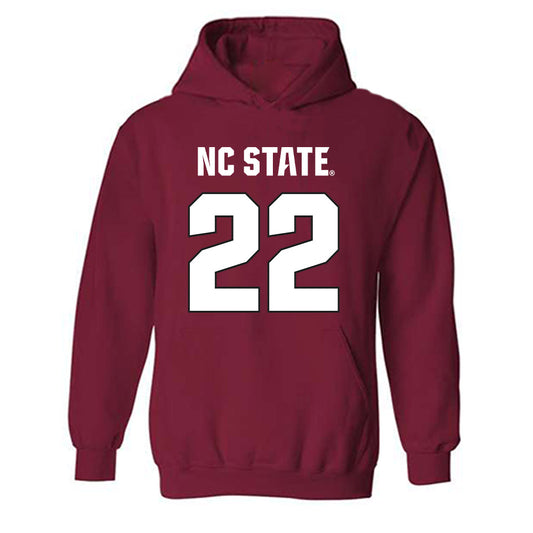 NC State - NCAA Football : Robert Shockey - Sports Shersey Hooded Sweatshirt-0