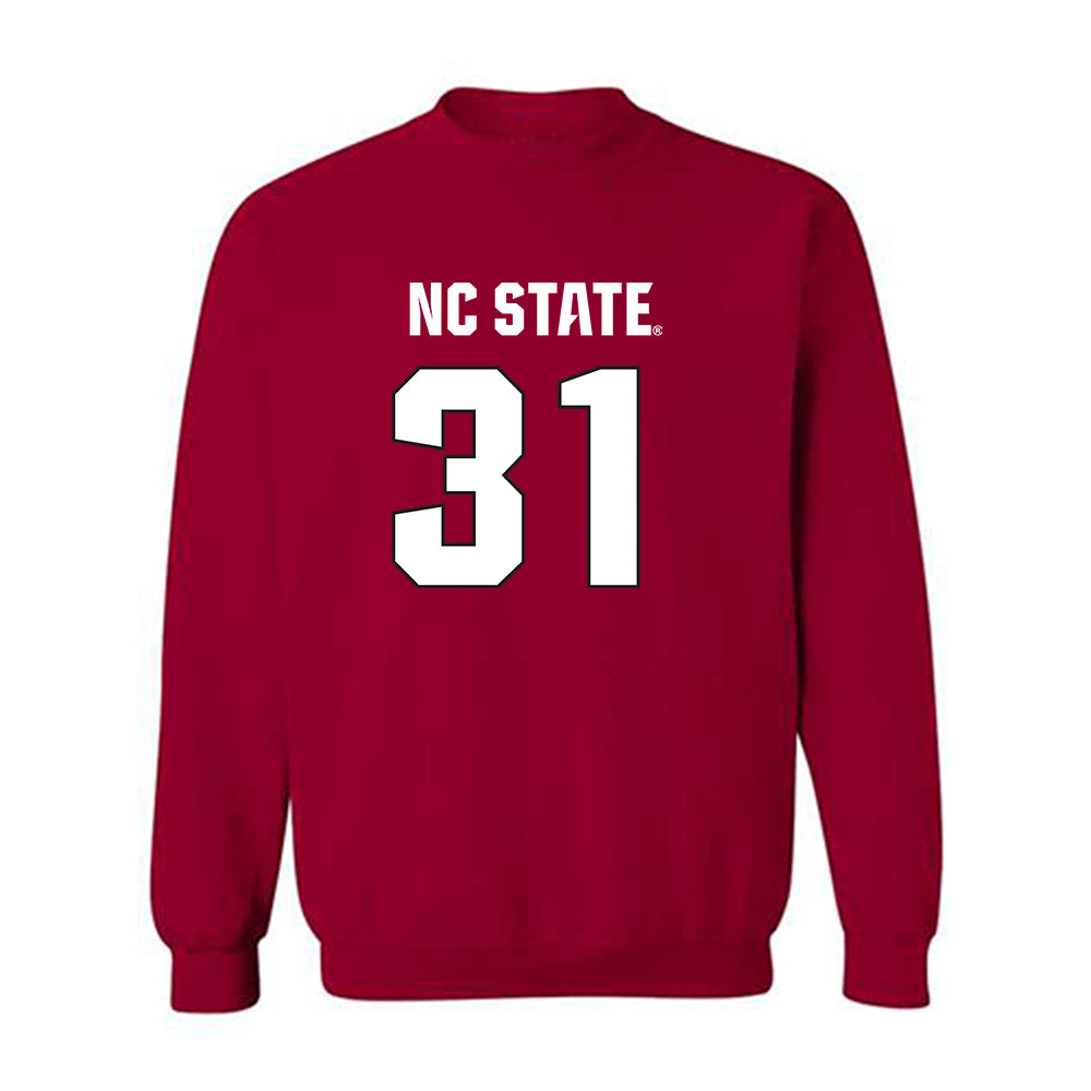 NC State - NCAA Football : Coleson Fields - Sports Shersey Crewneck Sweatshirt-0