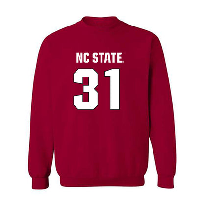 NC State - NCAA Football : Coleson Fields - Sports Shersey Crewneck Sweatshirt-0