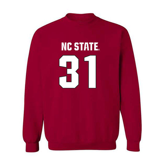 NC State - NCAA Football : Coleson Fields - Sports Shersey Crewneck Sweatshirt-0
