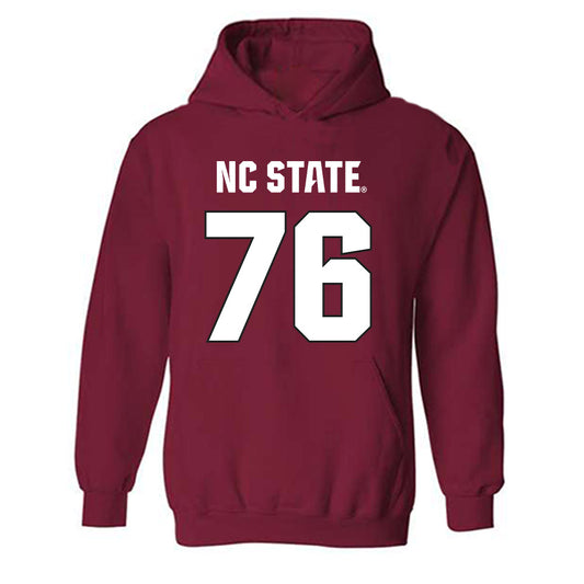 NC State - NCAA Football : Michael Gibbs - Sports Shersey Hooded Sweatshirt-0
