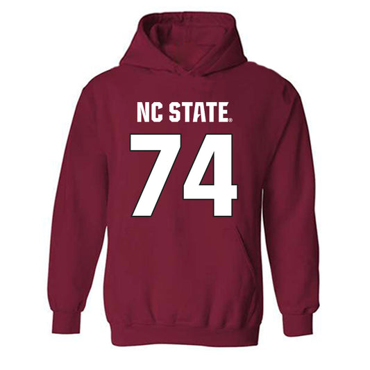 NC State - NCAA Football : Anthony Belton - Sports Shersey Hooded Sweatshirt-0