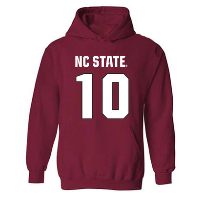 NC State - NCAA Football : Caden Fordham - Sports Shersey Hooded Sweatshirt-0