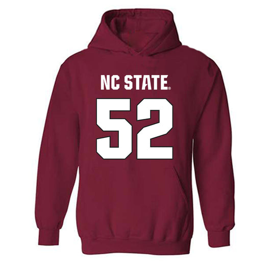 NC State - NCAA Football : Timothy McKay - Sports Shersey Hooded Sweatshirt-0