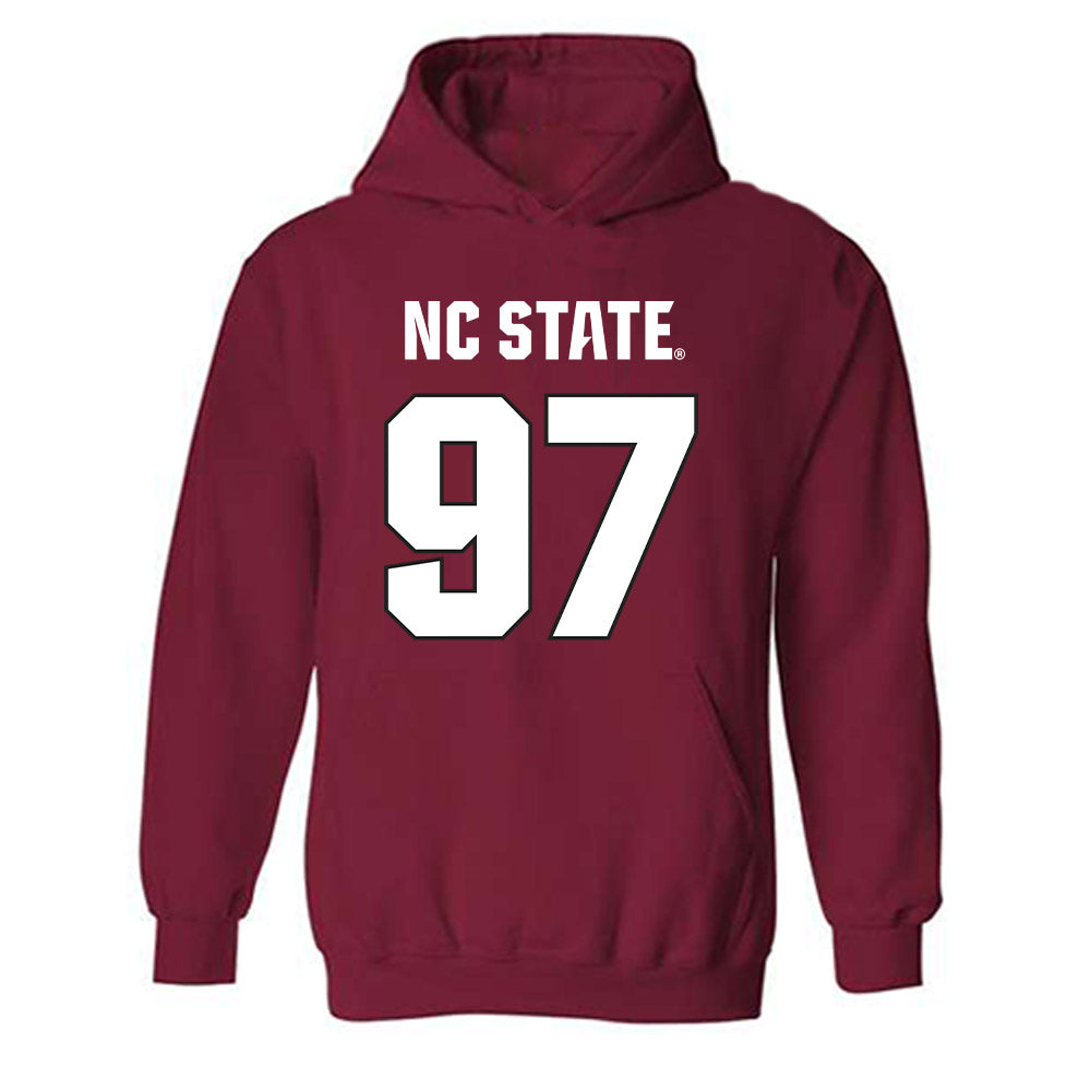 NC State - NCAA Football : Cristian Harthan - Sports Shersey Hooded Sweatshirt-0
