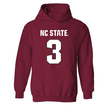 NC State - NCAA Football : Aydan White - Sports Shersey Hooded Sweatshirt-0