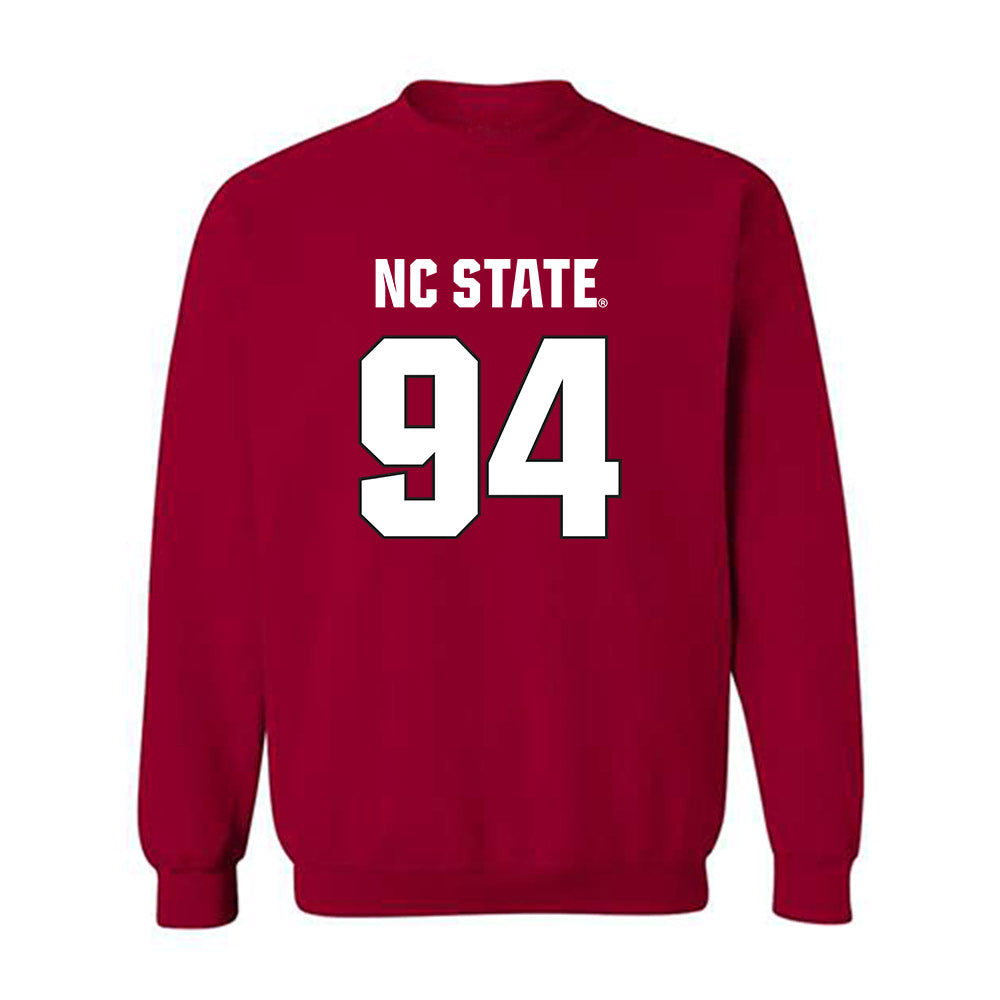 NC State - NCAA Football : Kanoah Vinesett - Sports Shersey Crewneck Sweatshirt-0