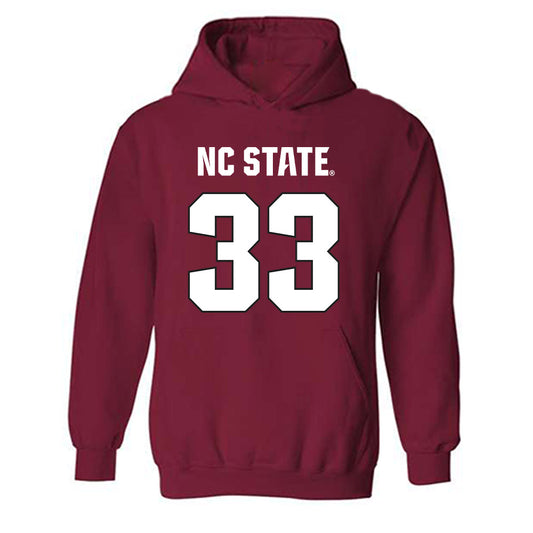 NC State - NCAA Football : Kenny Soares Jr - Sports Shersey Hooded Sweatshirt-0