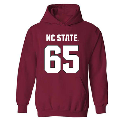 NC State - NCAA Football : Jacarrius Peak - Sports Shersey Hooded Sweatshirt-0