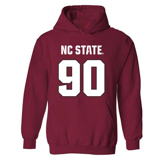 NC State - NCAA Football : Collin Smith - Sports Shersey Hooded Sweatshirt-0