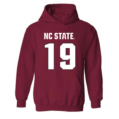 NC State - NCAA Football : Tristan Teasdell - Sports Shersey Hooded Sweatshirt-0