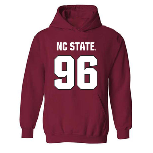 NC State - NCAA Football : Owen Fehr - Sports Shersey Hooded Sweatshirt-0