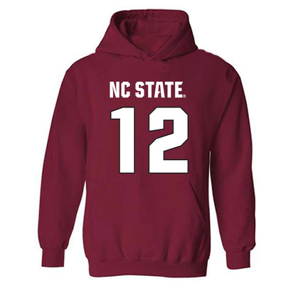 NC State - NCAA Football : teddy hoffmann - Sports Shersey Hooded Sweatshirt-0