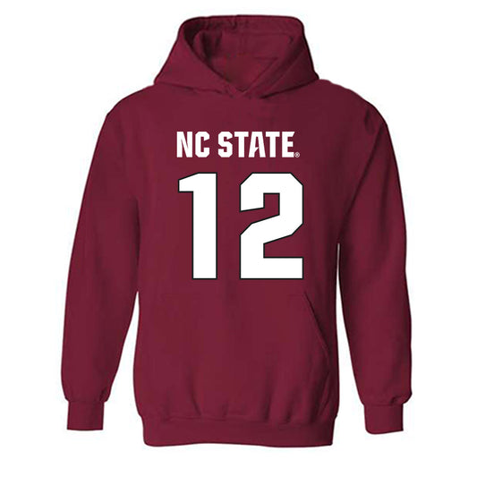 NC State - NCAA Football : teddy hoffmann - Sports Shersey Hooded Sweatshirt-0