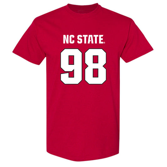 NC State - NCAA Football : Caden Noonkester - Sports Shersey T-Shirt-0