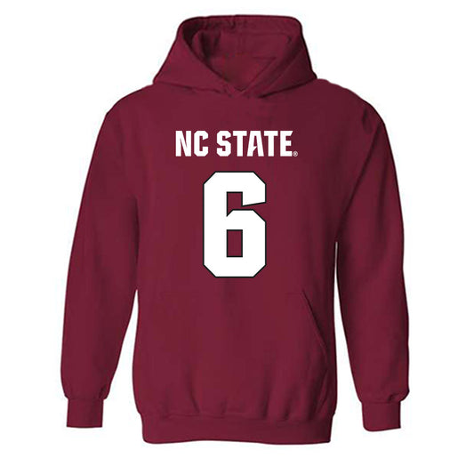 NC State - NCAA Football : Wesley Grimes - Sports Shersey Hooded Sweatshirt-0