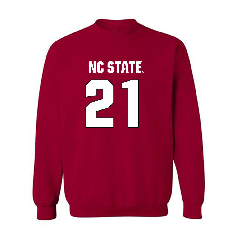 NC State - NCAA Football : Jamel Johnson - Sports Shersey Crewneck Sweatshirt-0