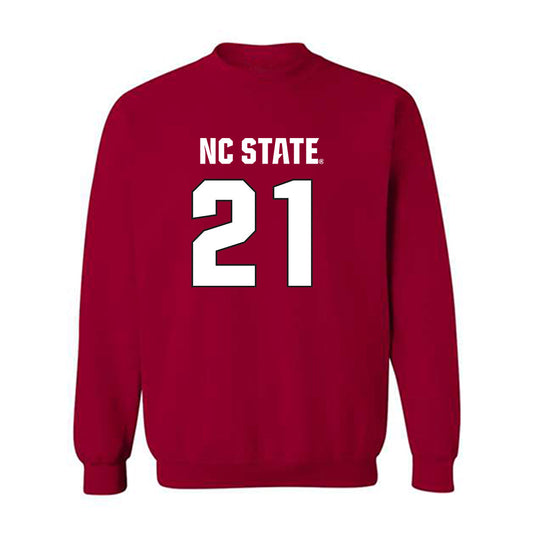 NC State - NCAA Football : Jamel Johnson - Sports Shersey Crewneck Sweatshirt-0