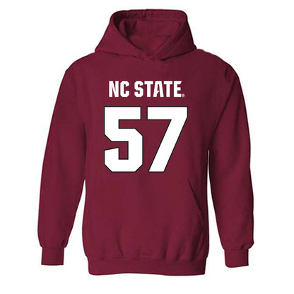 NC State - NCAA Football : Steven Stokes - Sports Shersey Hooded Sweatshirt-0