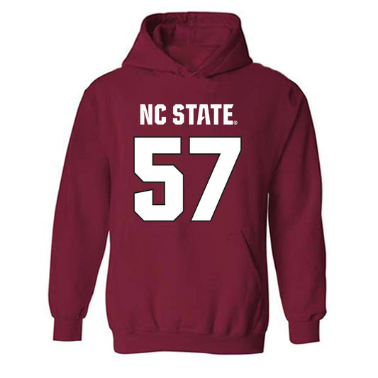 NC State - NCAA Football : Steven Stokes - Sports Shersey Hooded Sweatshirt-0