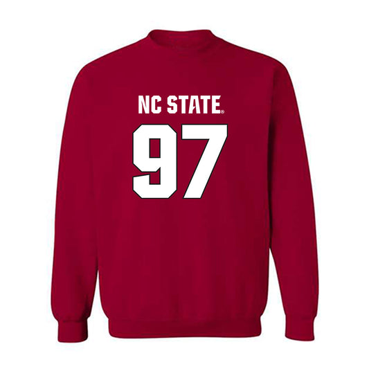 NC State - NCAA Football : Noah Potter - Sports Shersey Crewneck Sweatshirt-0