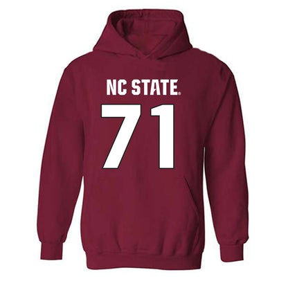 NC State - NCAA Football : Yousef Mugharbil - Sports Shersey Hooded Sweatshirt-0