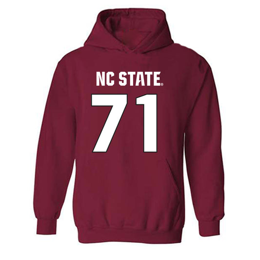 NC State - NCAA Football : Yousef Mugharbil - Sports Shersey Hooded Sweatshirt-0